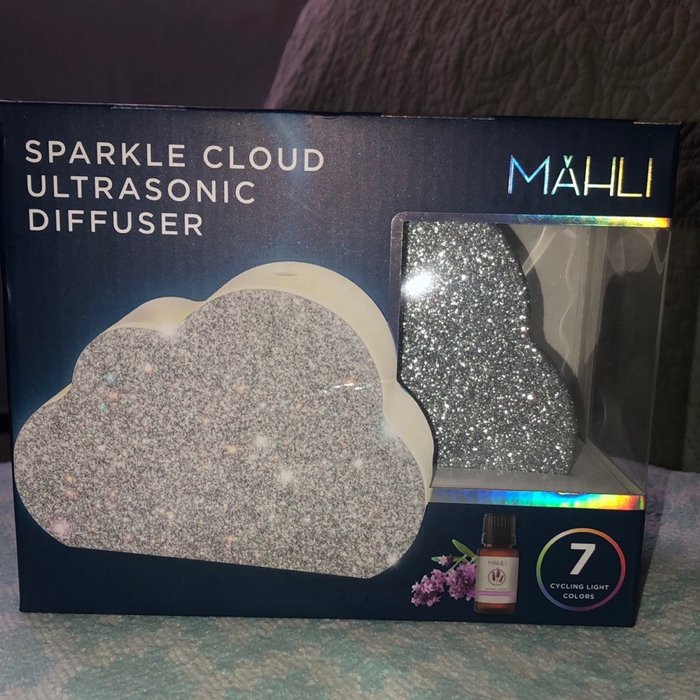 NWT Sparkle Cloud Color Changing Ultrasonic Diffuser